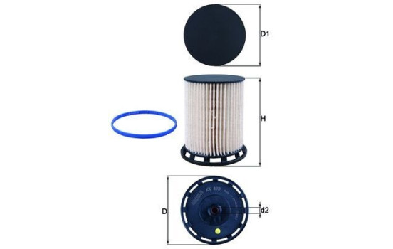 Filtre à carburant KX 493D Mahle