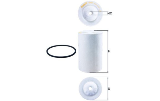 Filtre à carburant KX 65D Mahle, Image 2