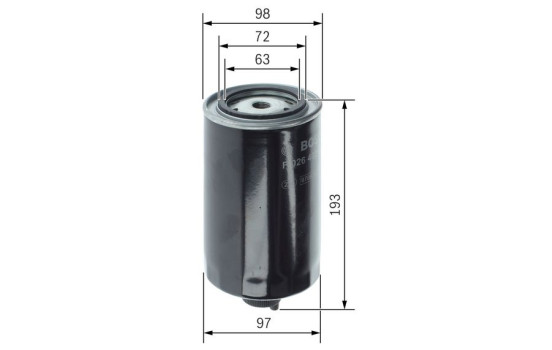 Filtre à carburant N2036 Bosch, Image 5