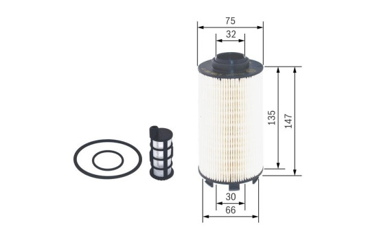 Filtre à carburant N2177 Bosch