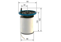 Filtre à carburant N2212 Bosch