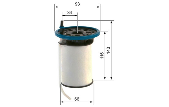 Filtre à carburant N2212 Bosch
