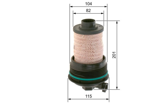 Filtre à carburant N2260 Bosch, Image 4
