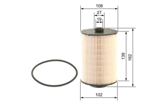 Filtre à carburant N2268 Bosch, Image 5