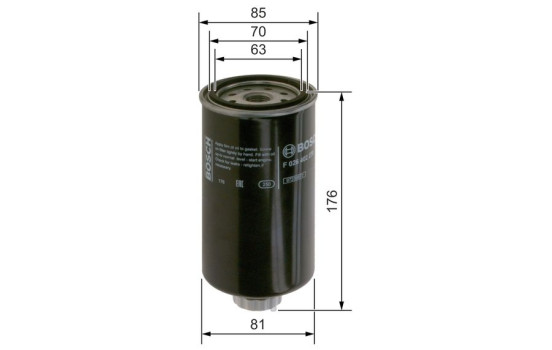 Filtre à carburant N2270 Bosch, Image 5
