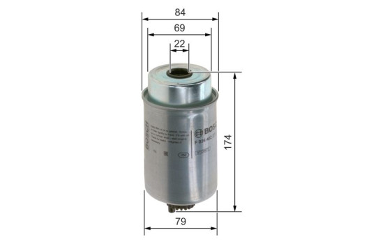 Filtre à carburant N2271 Bosch, Image 5