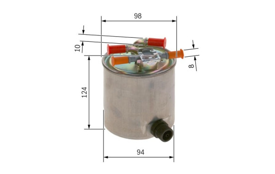 Filtre à carburant N2742 Bosch, Image 2