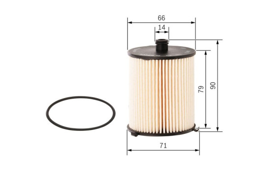 Filtre à carburant N2810 Bosch