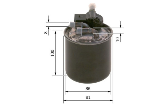 Filtre à carburant N2843 Bosch, Image 5