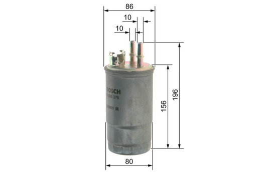 Filtre à carburant N6376 Bosch, Image 4