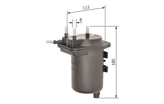 Filtre à carburant N7014 Bosch, Image 6