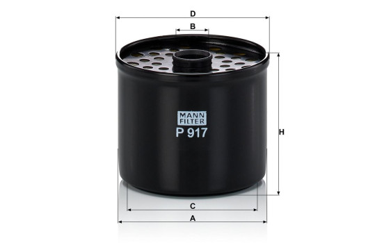Filtre à carburant P 917 x Mann, Image 3