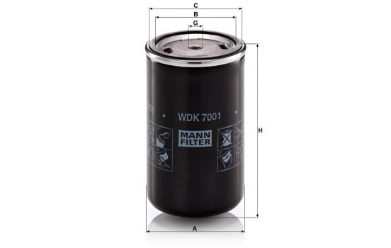 Filtre à carburant WDK 7001 MANN-FILTER, Image 2