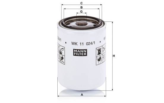 Filtre à carburant WK 11 024/1 Mann, Image 2