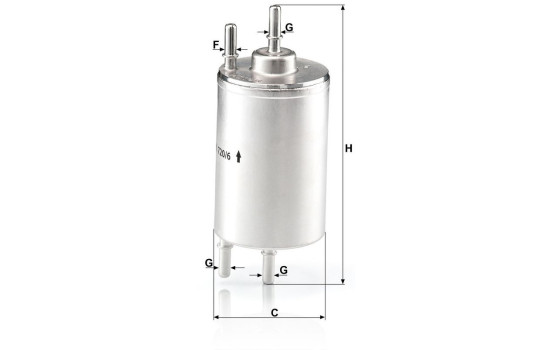Filtre à carburant WK 720/6 Mann, Image 4