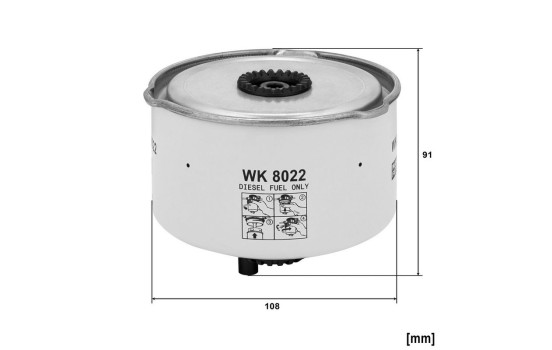 Filtre à carburant WK 8022 x MANN-FILTER, Image 4
