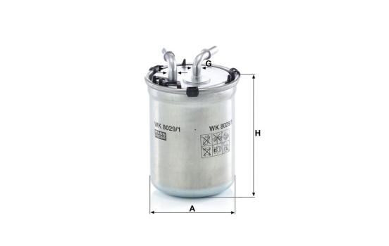 Filtre à carburant WK 8029/1 MANN-FILTER, Image 3