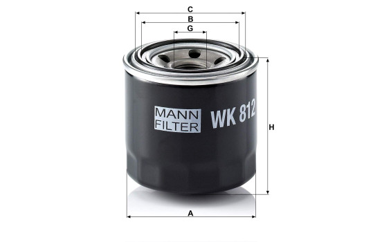 Filtre à carburant WK 812 Mann, Image 2