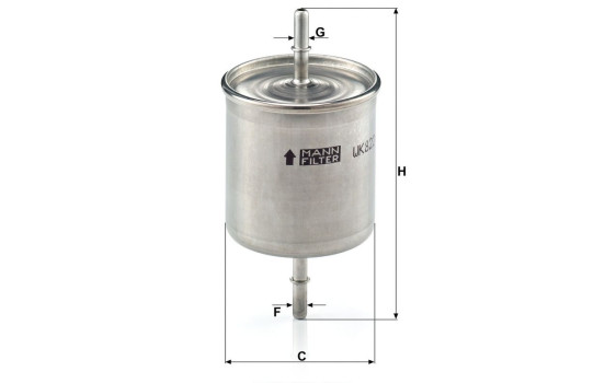 Filtre à carburant WK 822/2 MANN-FILTER, Image 3