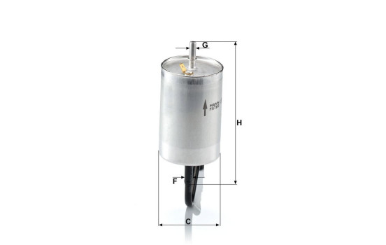 Filtre à carburant WK 832/1 MANN-FILTER, Image 4