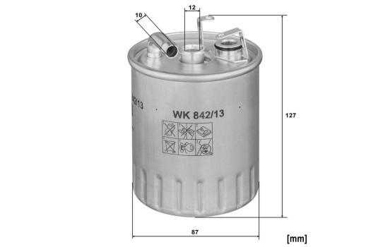 Filtre à carburant WK 842/13 Mann, Image 4