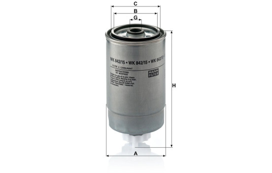 Filtre à carburant WK 842/15 Mann, Image 4