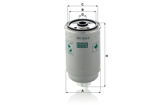 Filtre à carburant WK 842/2 Mann, Image 4