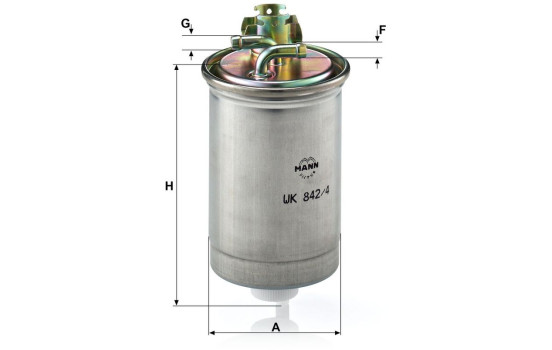 Filtre à carburant WK 842/4 Mann, Image 4