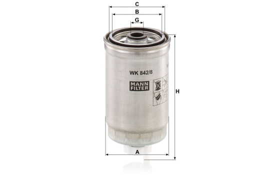 Filtre à carburant WK 842/8 Mann, Image 3