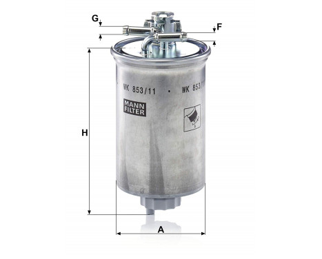 Filtre à carburant WK 853/11 Mann, Image 2