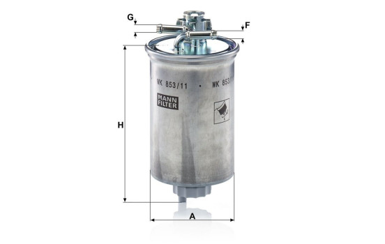 Filtre à carburant WK 853/11 Mann, Image 4