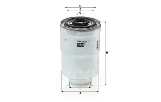 Filtre à carburant WK 940/11 x MANN-FILTER, Image 3