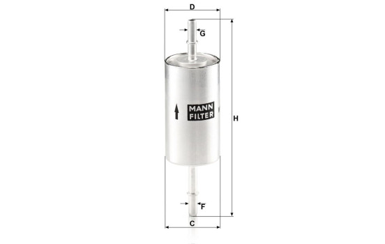 Filtre à carburant WK512/1 Mann, Image 3