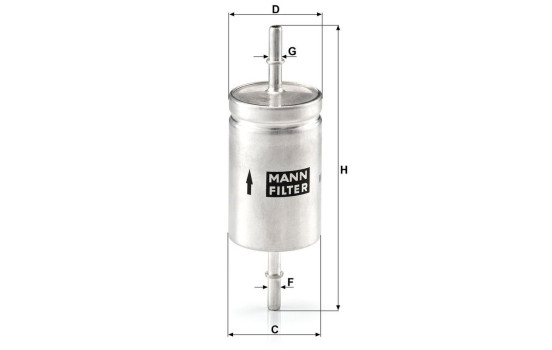 Filtre à carburant WK512 MANN-FILTER, Image 4