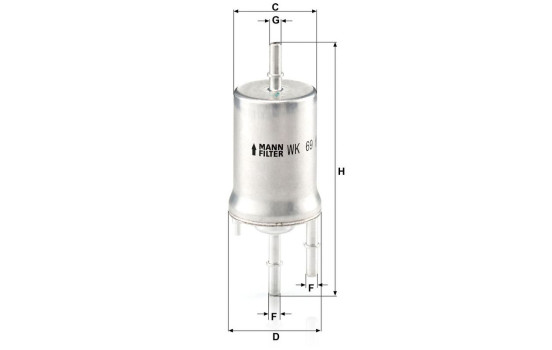 Filtre à carburant WK69 Mann, Image 3