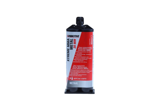 Sinatec Adhésif Bi-Composant Méthacrylate de Méthyle Métal Bleu 50ml