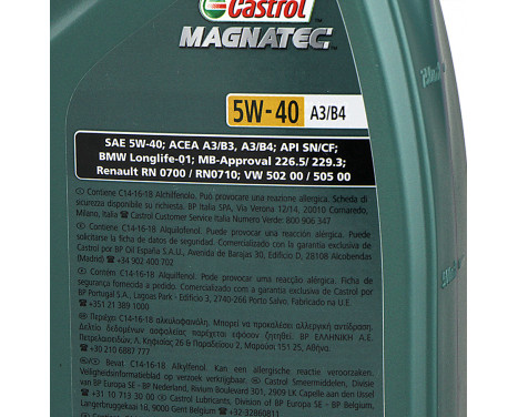 Huile moteur Castrol Magnatec 5W40 A3/B4 1L, Image 3