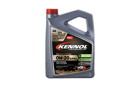 Huile moteur Kennol Revolution 0W20 Supra C5/C6 5L