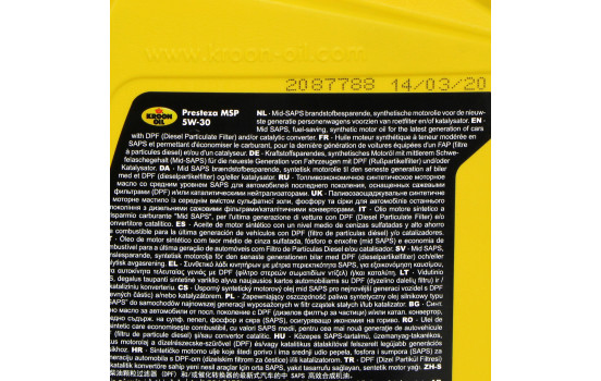 Huile moteur Kroon-Oil Presteza MSP+ 5W30 C2/C3 1L, Image 3