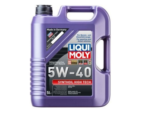 Huile moteur Liqui Moly Synthoil High Tech 5W40 A3 5L, Image 3