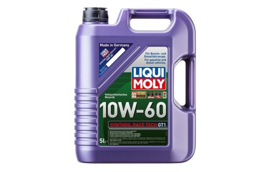 Huile moteur Liqui Moly Synthoil Race Tech Gt1 10W60 A3/B4 5L, Image 2