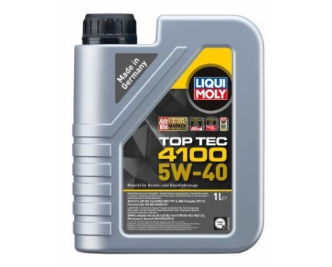 Huile moteur Liqui Moly Top Tec 4100 5W40 C3 1L, Image 2