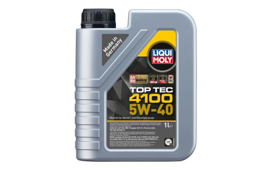 Huile moteur Liqui Moly Top Tec 4100 5W40 C3 1L, Image 2