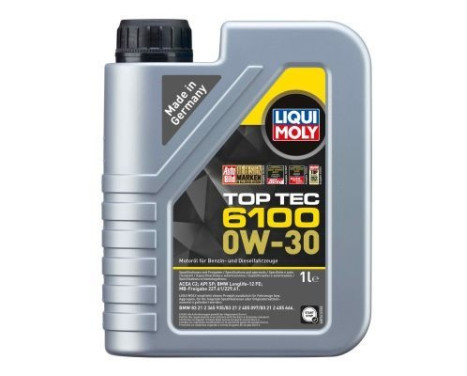 Huile moteur Liqui Moly Top Tec 6100 0W30 C2 1L, Image 2