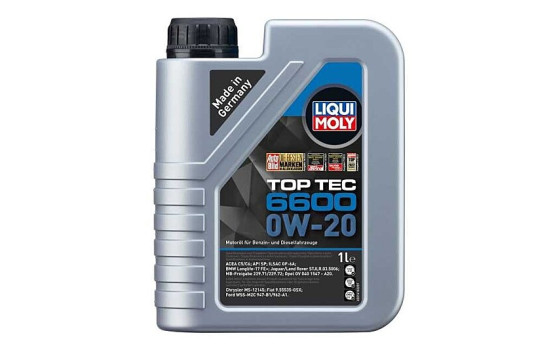 Huile moteur Liqui Moly Top Tec 6600 0W-20 C5 1L