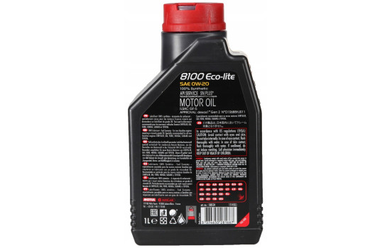 Huile moteur Motul 8100 0W20 1L, Image 2