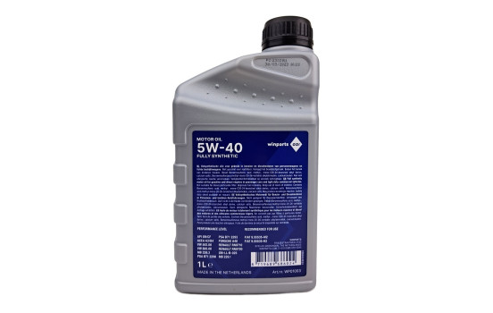 Huile moteur Winparts GO! 5W40 A3/B3 1L, Image 3