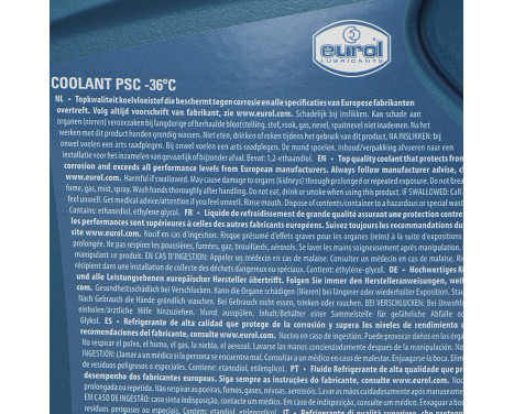 Liquide de refroidissement Eurol PSC -36°C 5L, Image 2