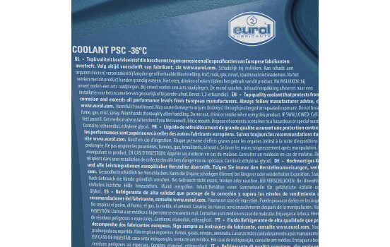 Liquide de refroidissement Eurol PSC -36°C 5L, Image 2