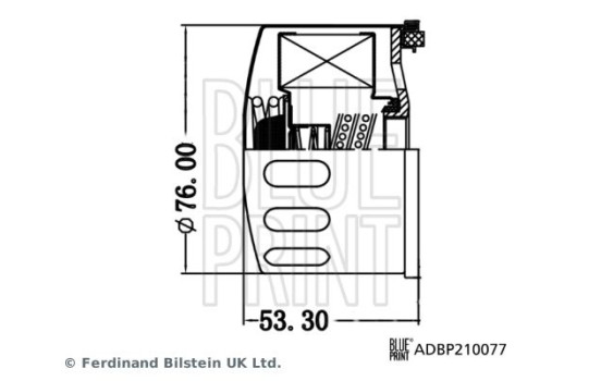 Filtro de aceite ADBP210077 Blue Print